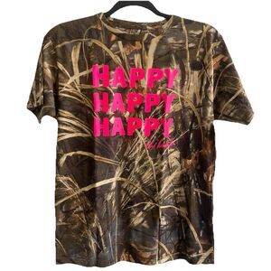 Duck Dynasty Shirt Kids XL Pink CAMO Happy Phil Robertson Short Sleeve NWT